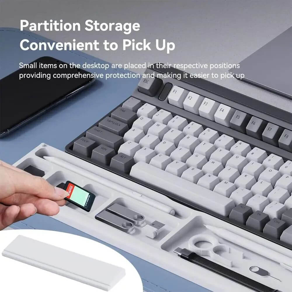 KeycapGuru Keyboard Wrist Rest with Storage Space