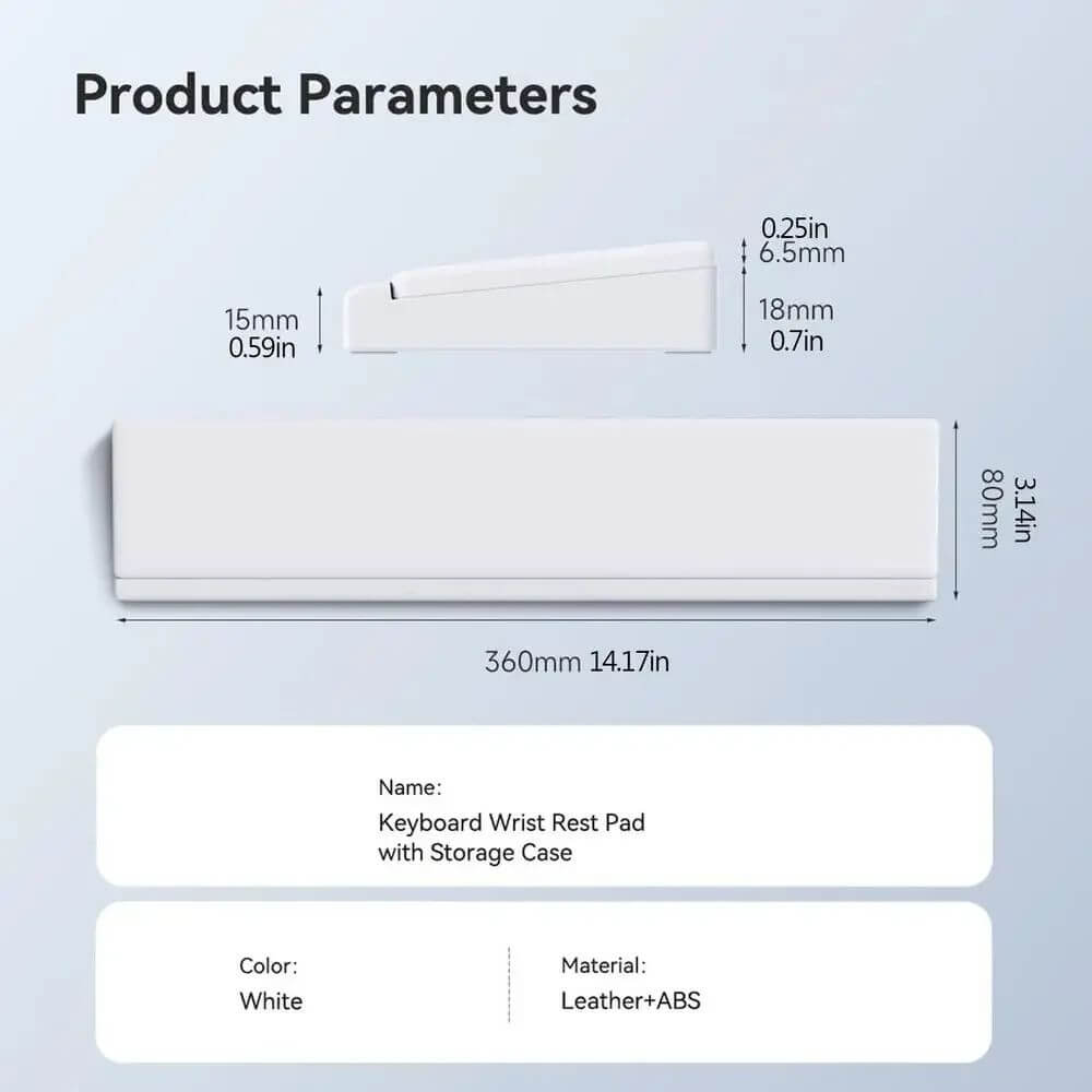 KeycapGuru Keyboard Wrist Rest with Storage Space