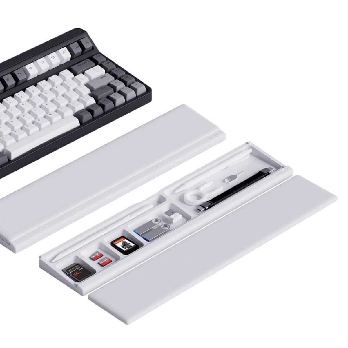 KeycapGuru Keyboard Wrist Rest with Storage Space