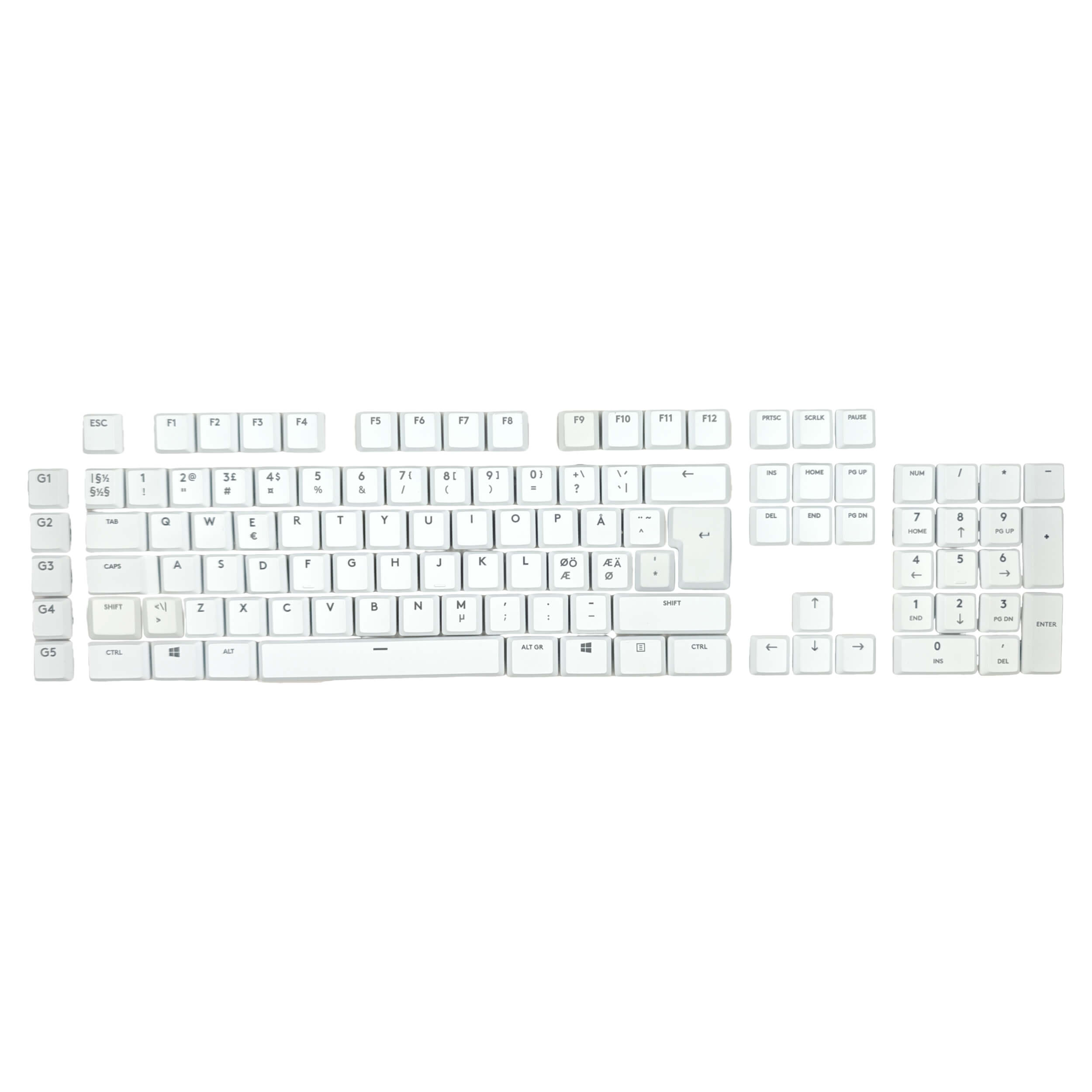 Logitech G915 Keycaps Replacement Keycap Set, ANSI, English (US), Full Size