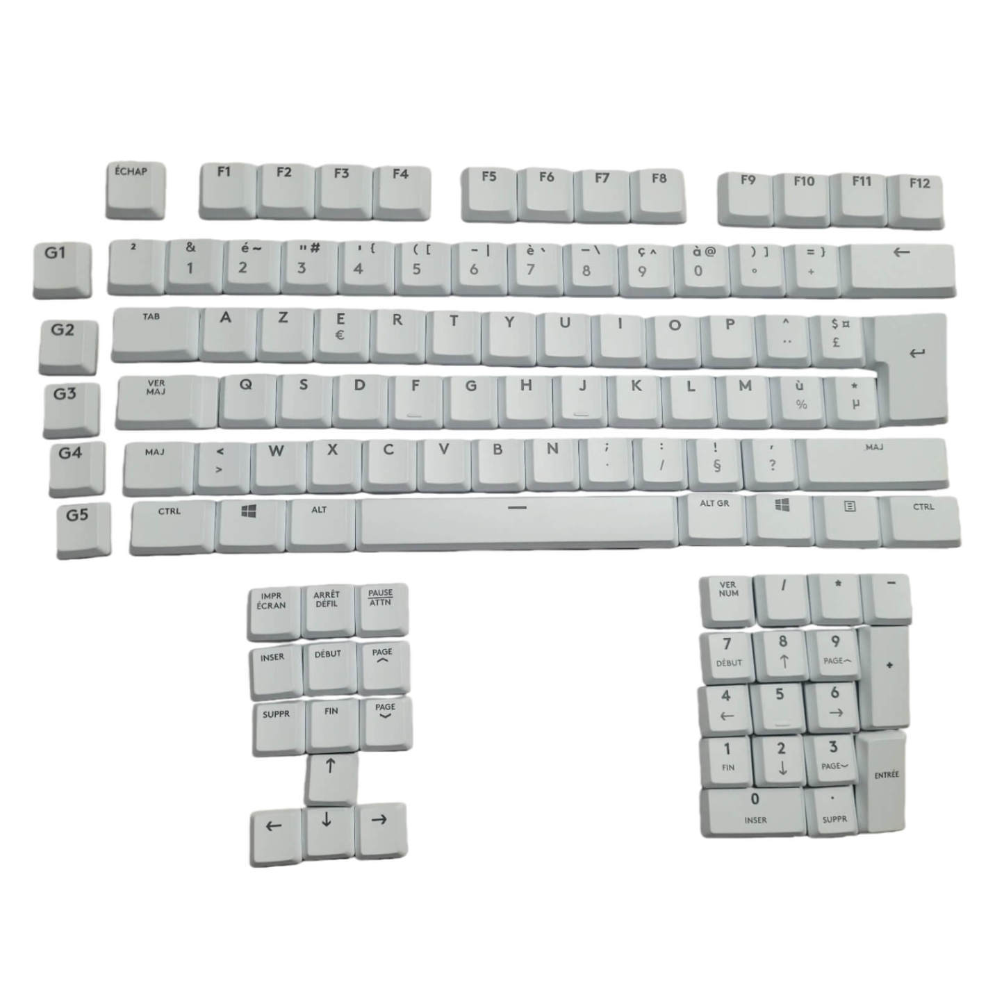 Logitech G915 Keycaps Replacement Keycap Set - ABS / PBT / PC, ANSI / ISO