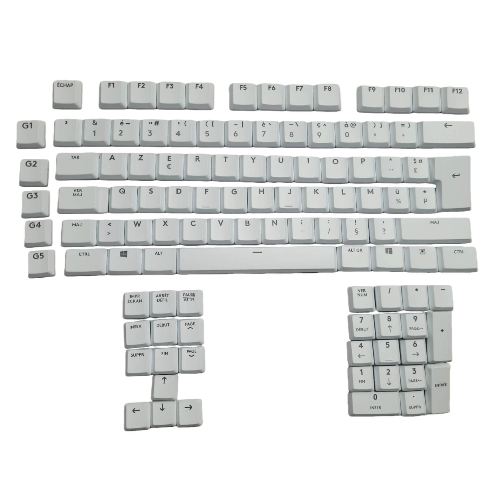 Logitech G915 Keycaps Replacement Keycap Set - ABS / PBT / PC, ANSI / ISO