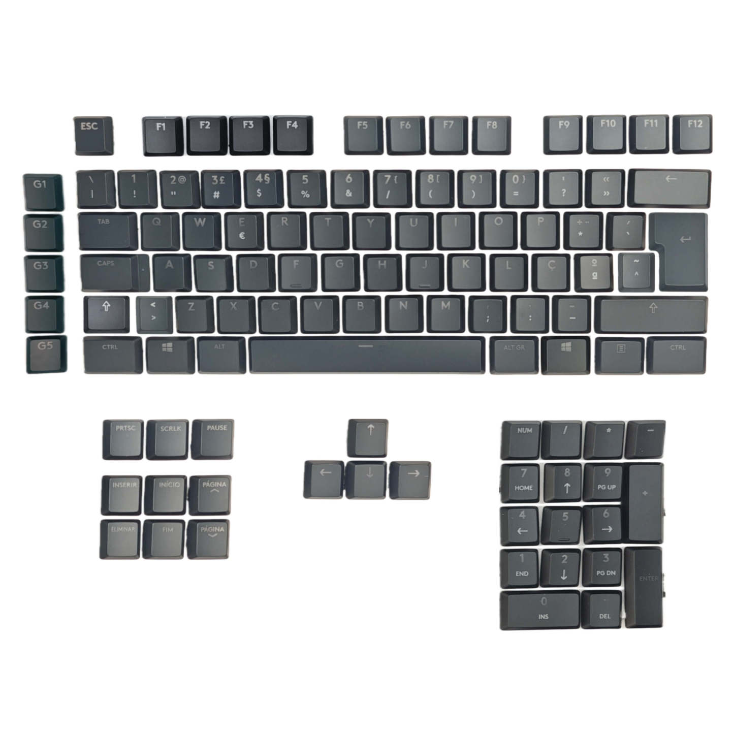 Logitech G915 Keycaps Replacement Keycap Set - ABS / PBT / PC, ANSI / ISO