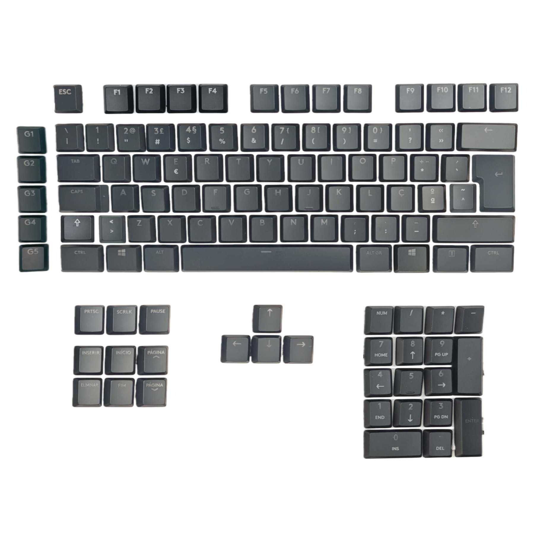 Logitech G915 Keycaps Replacement Keycap Set - ABS / PBT / PC, ANSI / ISO
