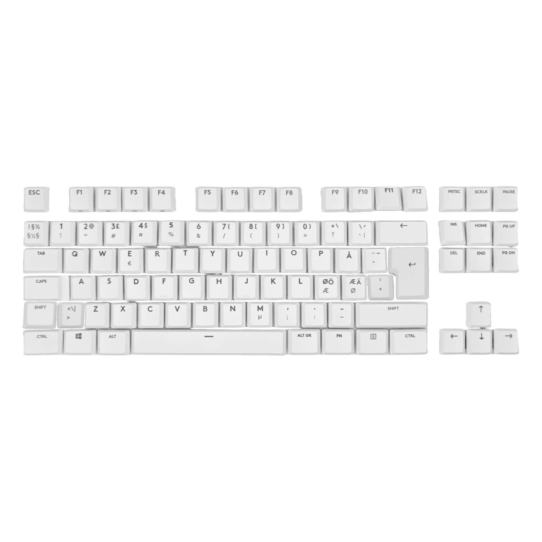 Logitech G915 TKL Keycaps Replacement Keycap Set, 87 Keys, English (US)