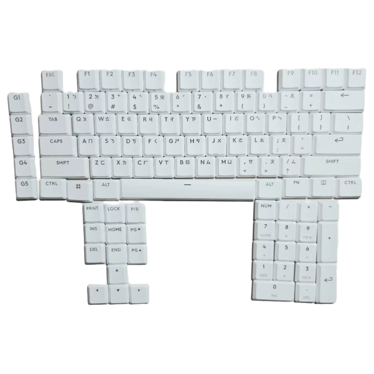 Logitech G915 X / G915 X LIGHTSPEED Keycaps Replacement Keycap Set, Full Size, English (US), PBT
