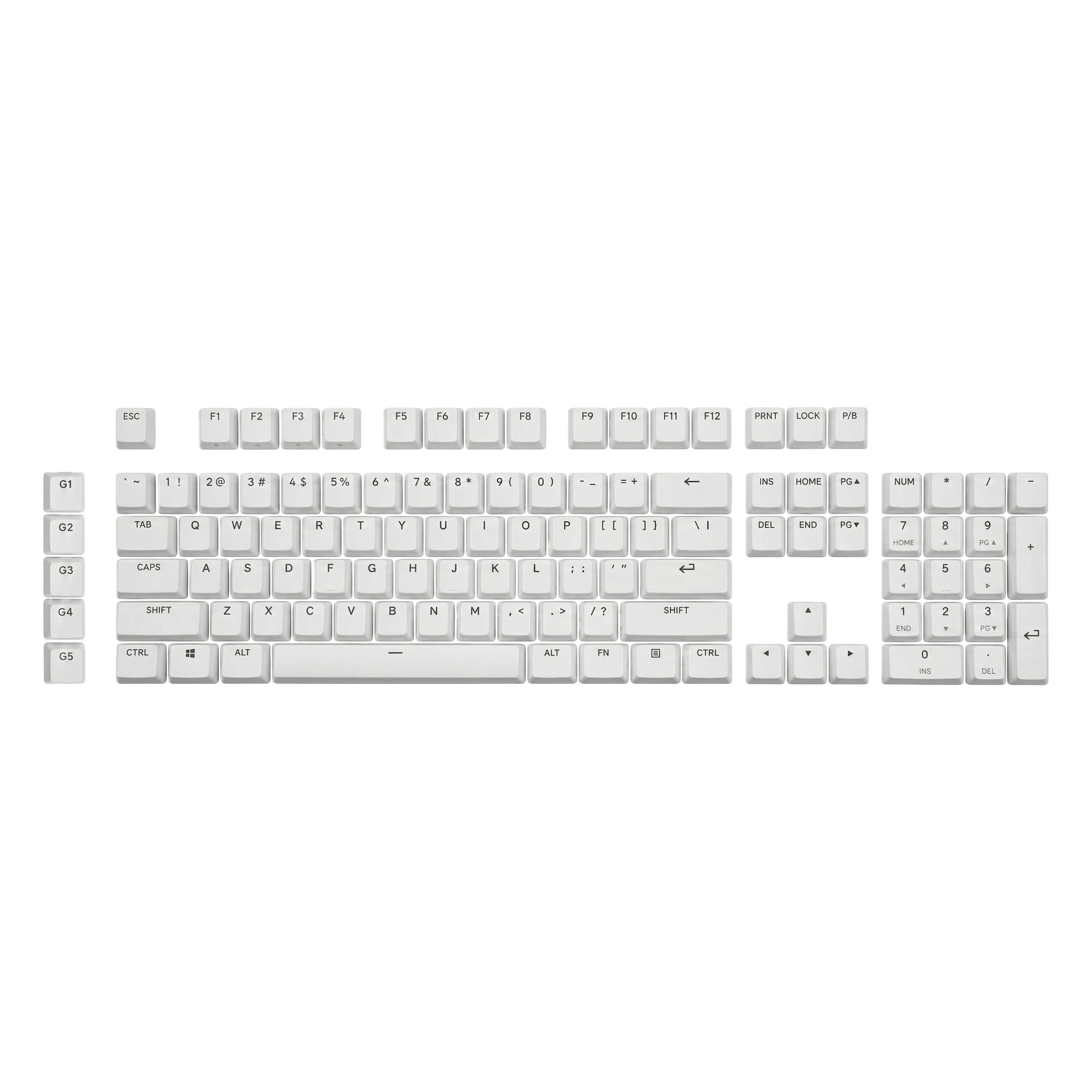 For Logitech G915 X Keycaps Replacement Keycap Set, Full Size, English (US), PBT