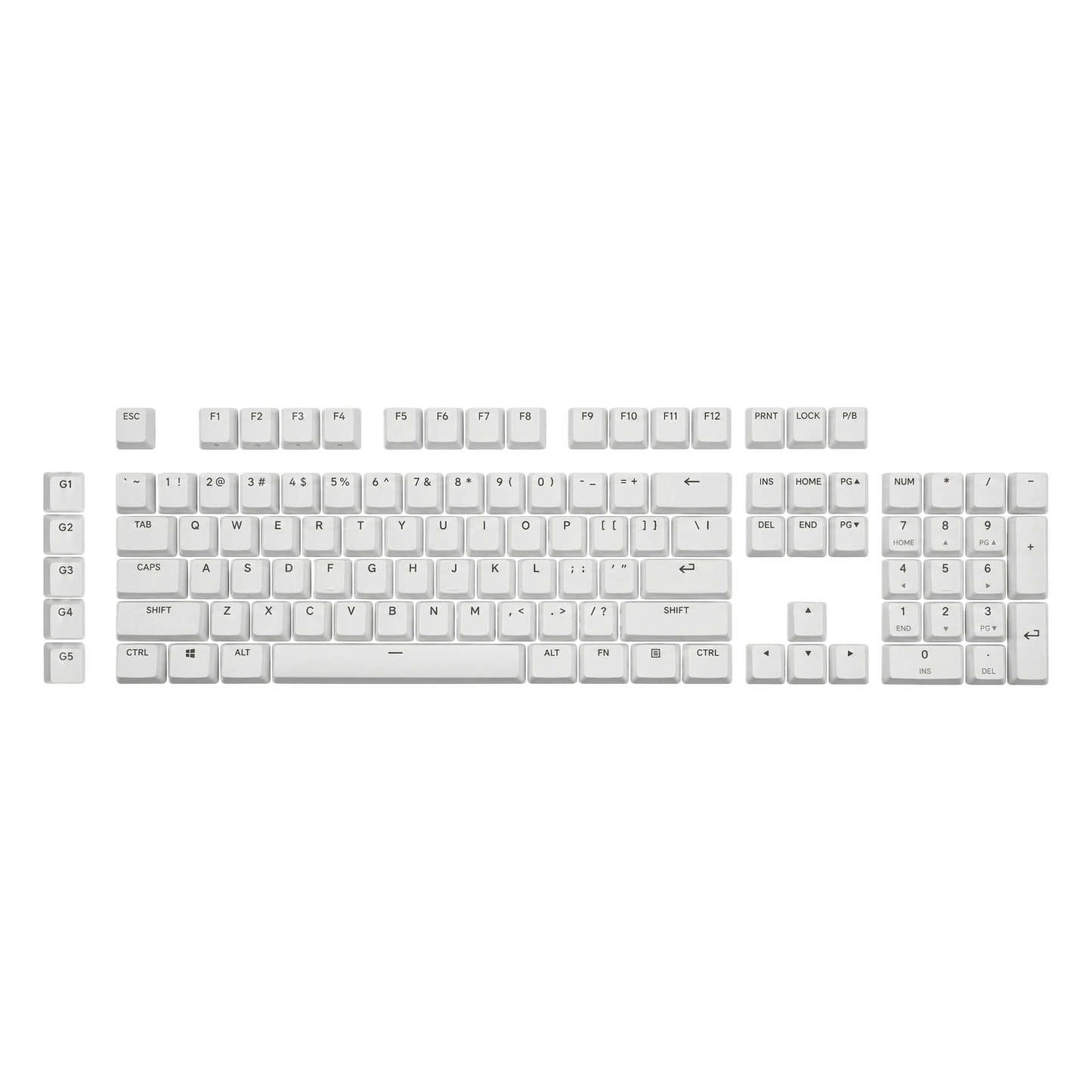 ロジクール G915 X キーキャップ、英語（米国）、PBT - KeycapGuru