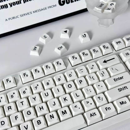 KeycapGuru Minimalism MOA Keycap Sets - PBT, 113 Keys