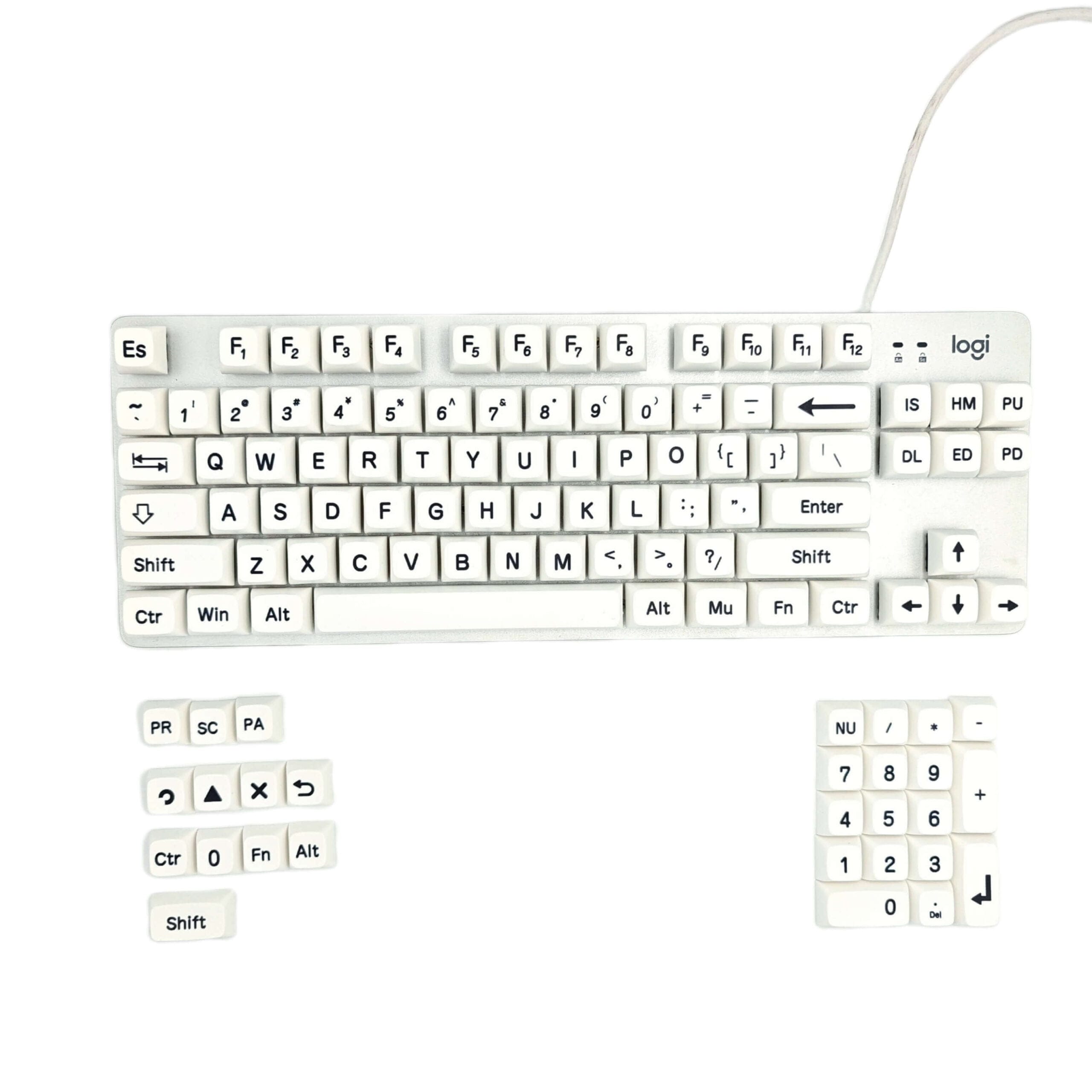 KeycapGuru Minimalism MOA Keycap Sets - PBT, 113 Keys