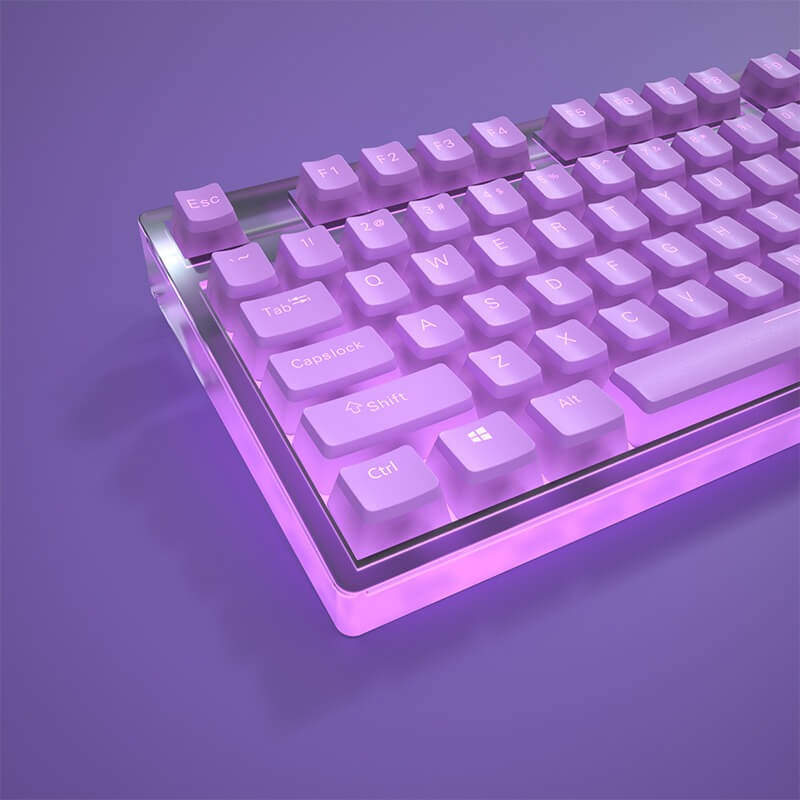 KeycapGuru OEM Pudding Keycap Set - PBT+PC, 129 Keys