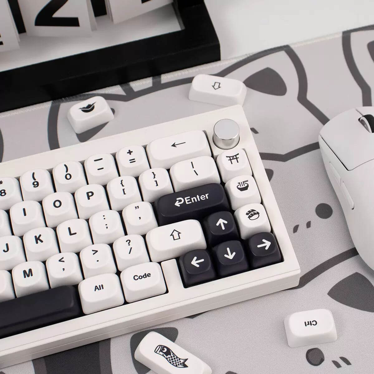 KeycapGuru Simplicity MOA Keycap Set - English, PBT, 144 Keys