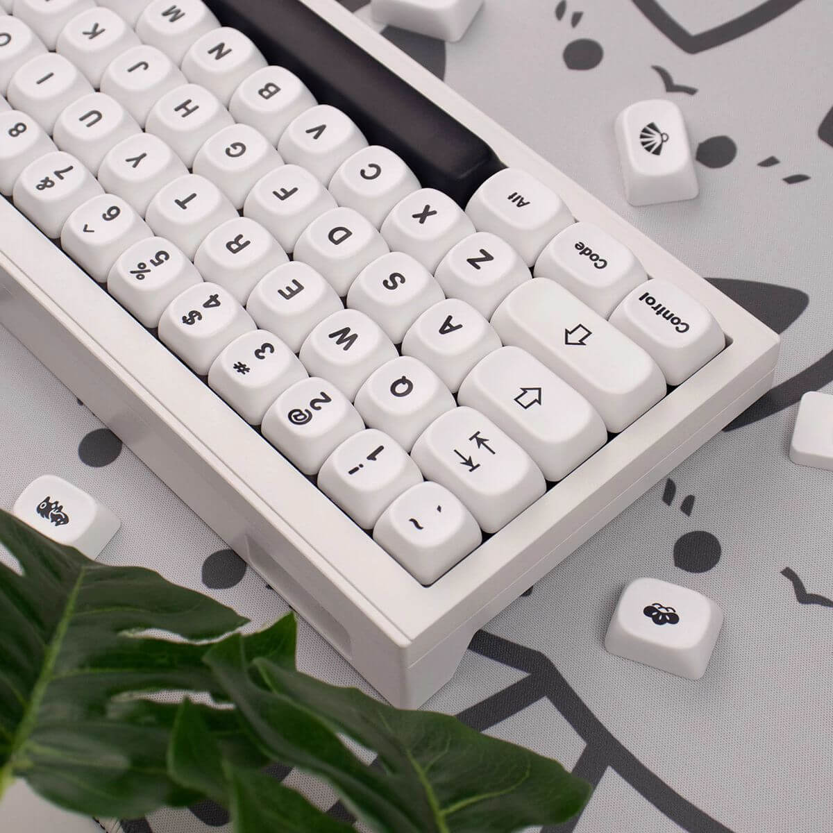 KeycapGuru Simplicity MOA Keycap Set - English, PBT, 144 Keys