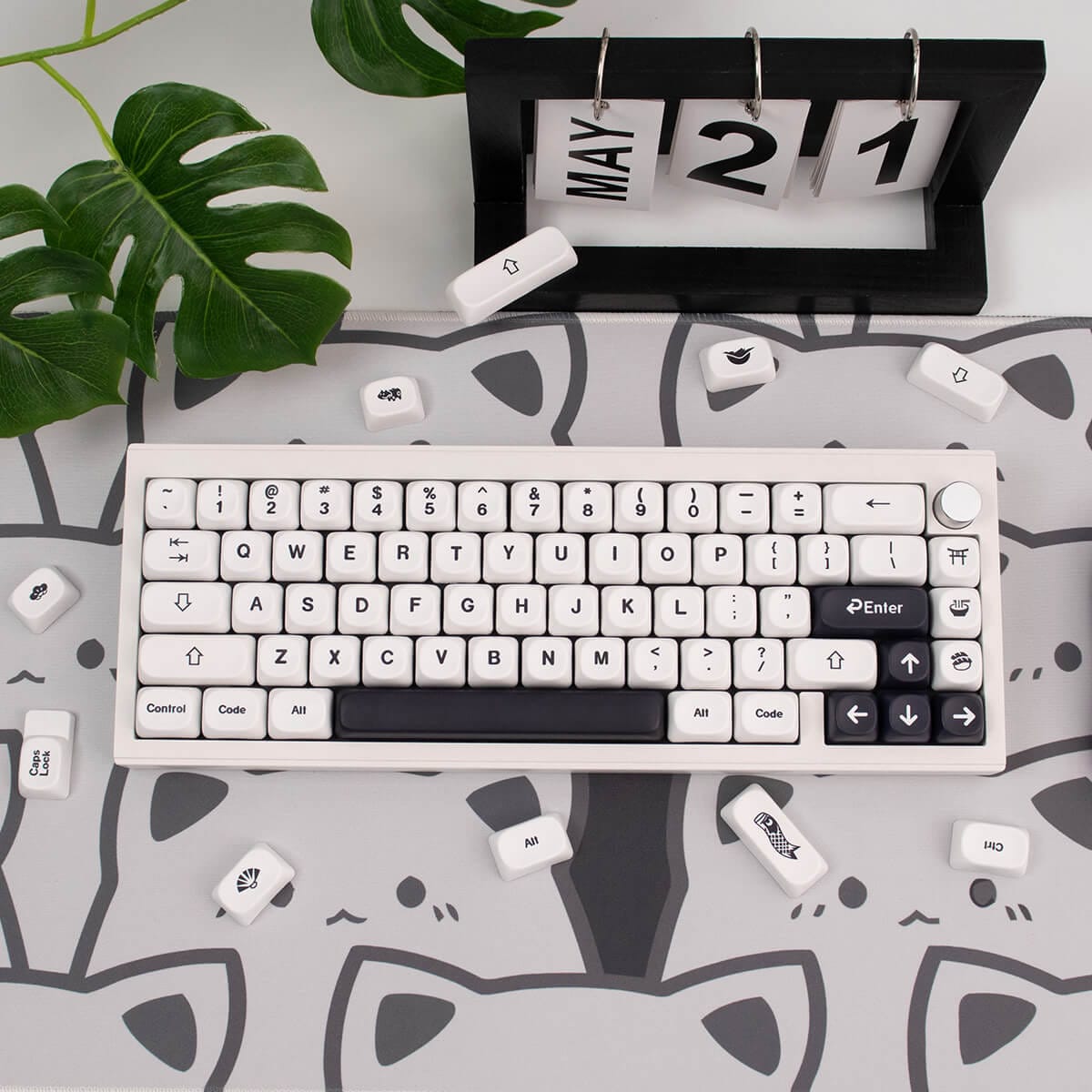 KeycapGuru Simplicity MOA Keycap Set - English, PBT, 144 Keys