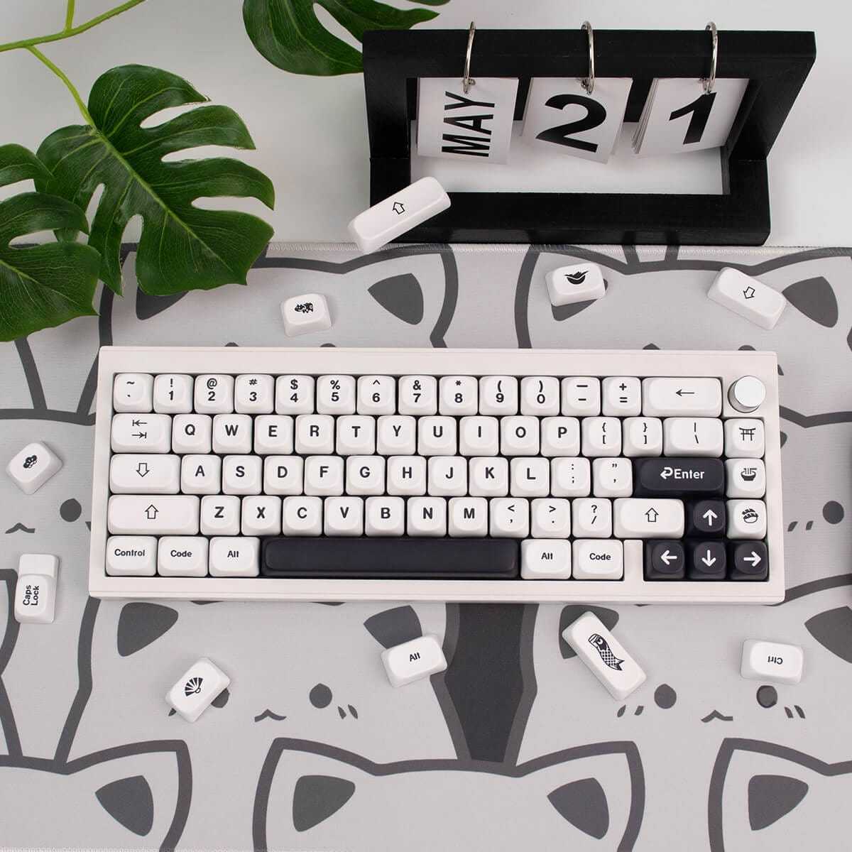 KeycapGuru Simplicity MOA Keycap Set - English, PBT, 144 Keys