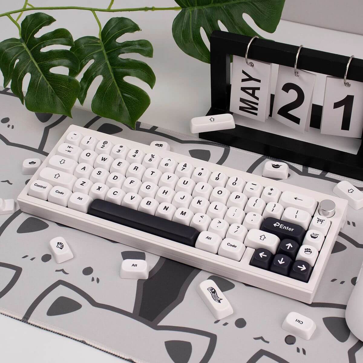 KeycapGuru Simplicity MOA Keycap Set - English, PBT, 144 Keys