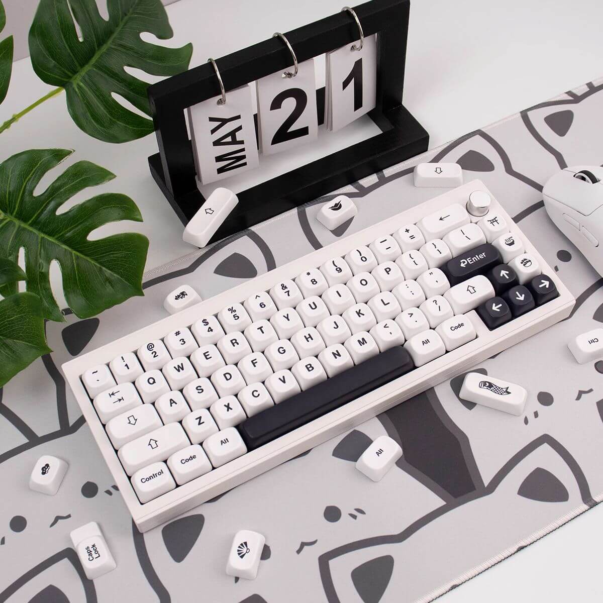 KeycapGuru Simplicity MOA Keycap Set - English, PBT, 144 Keys