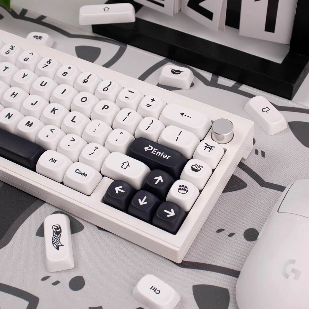 KeycapGuru Simplicity MOA Keycap Set - English, PBT, 144 Keys