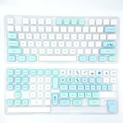 KeycapGuru Snow Mountain MOA Keycap Set - PBT, 138 Keys