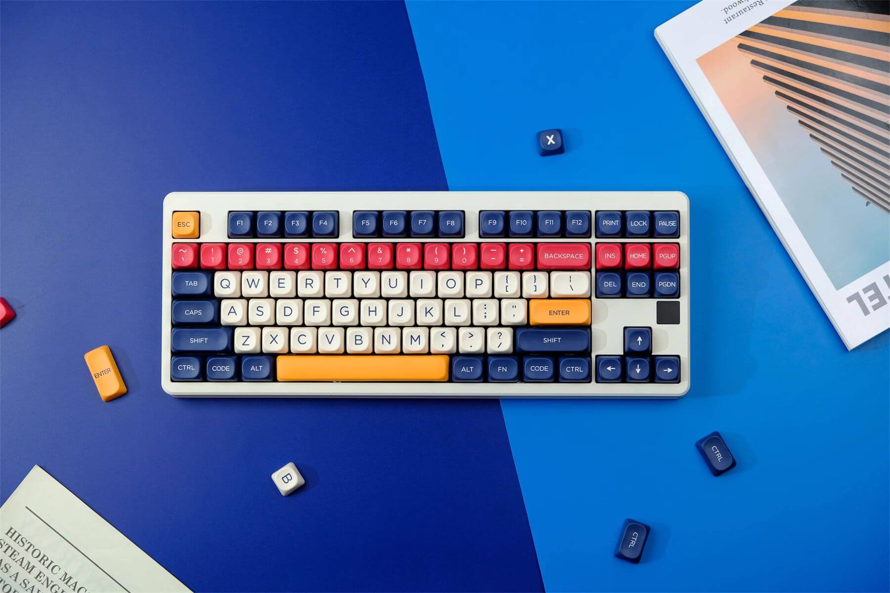 KeycapGuru Summer Carvinal MOA Keycap Set - PBT, 126 Keys