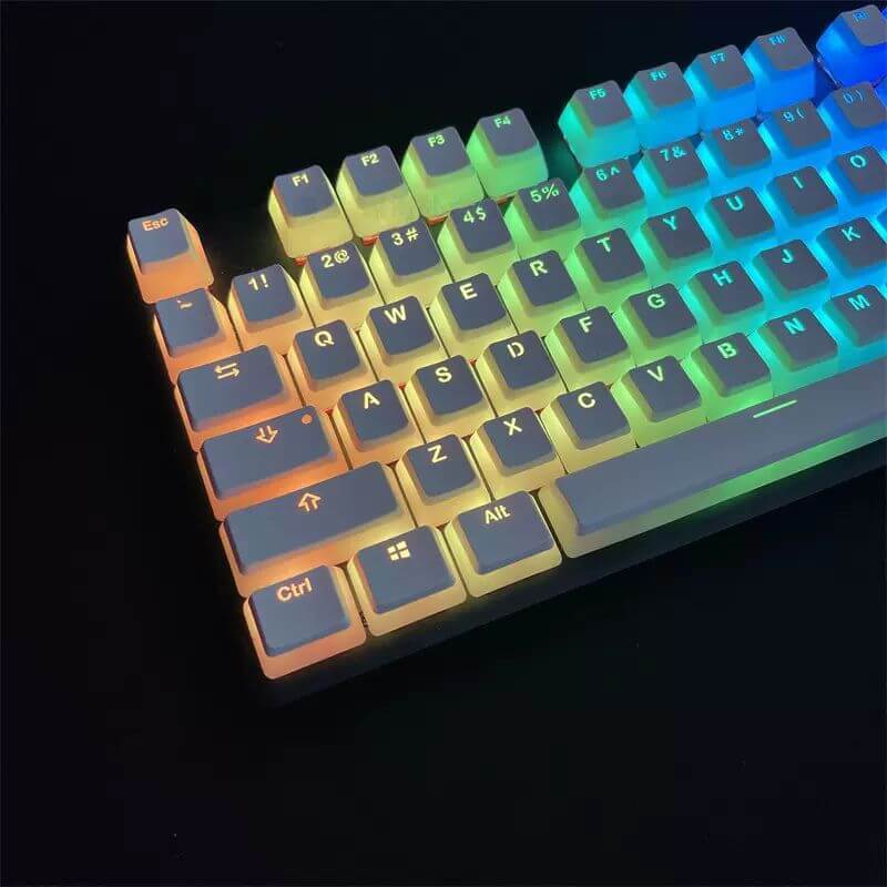 KeycapGuru OEM Pudding Keycap Set - PBT+PC, 129 Keys