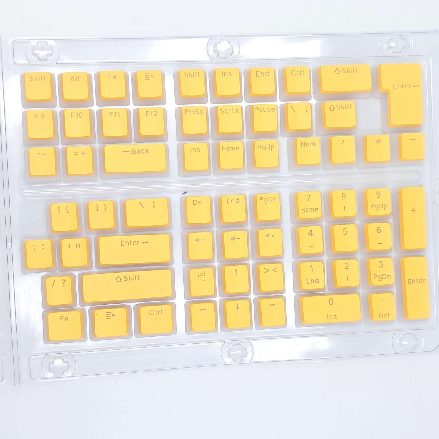 KeycapGuru OEM Pudding Keycap Set - PBT+PC, 129 Keys
