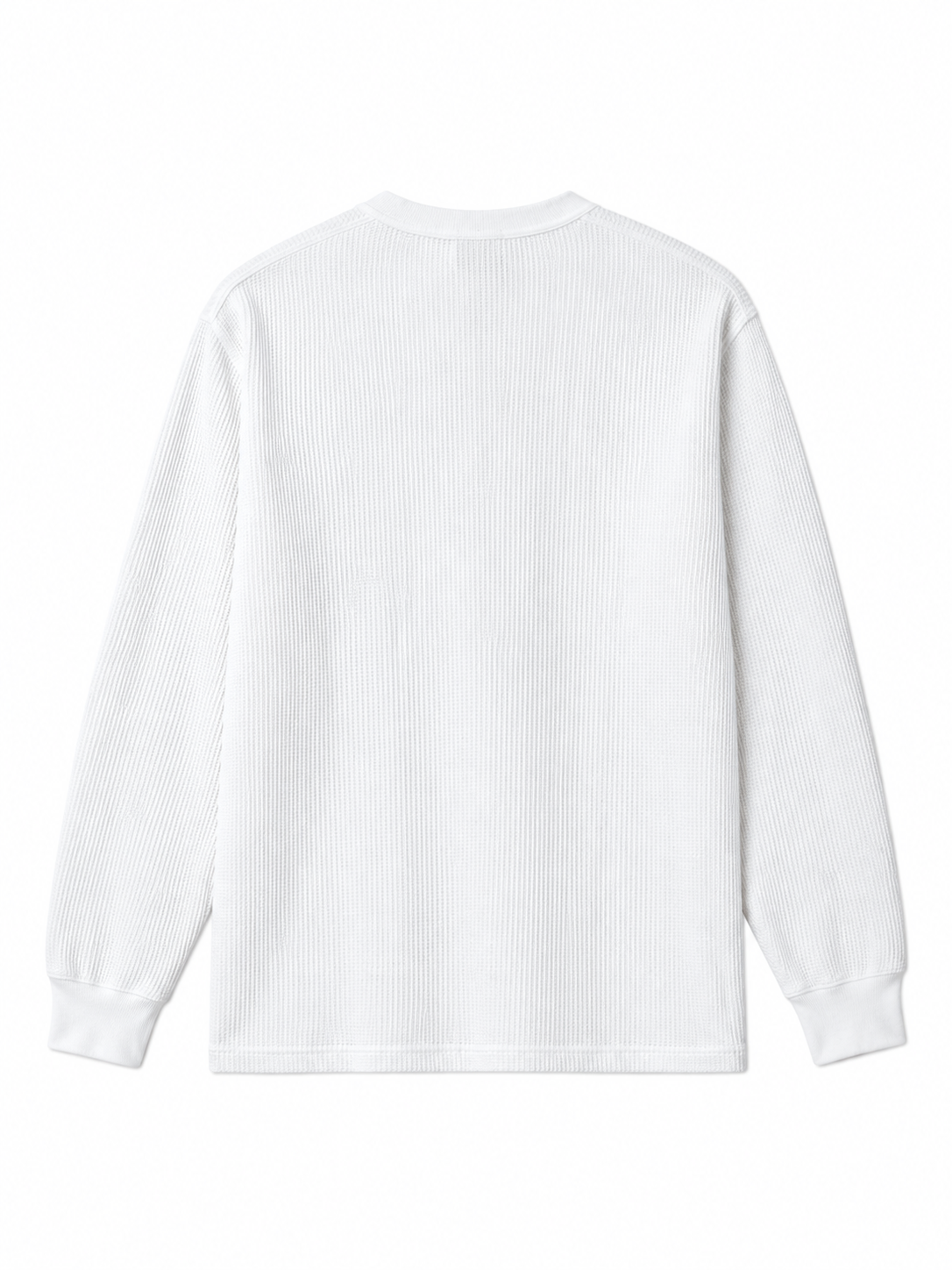 Long-Sleeve Waffle Henley