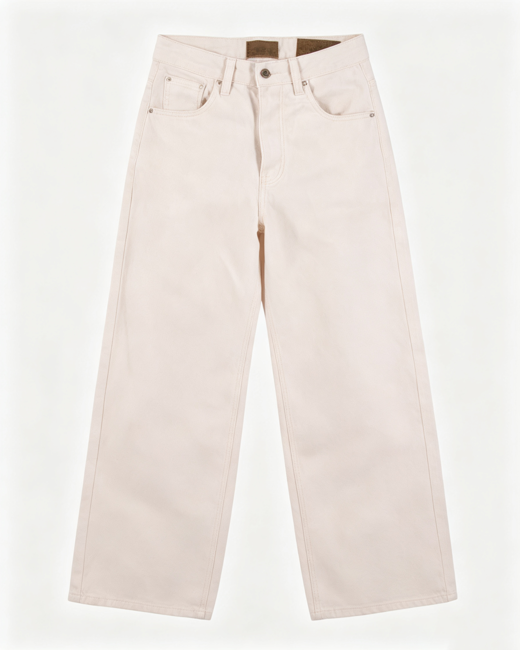 Off White Wide Leg Denim Jeans