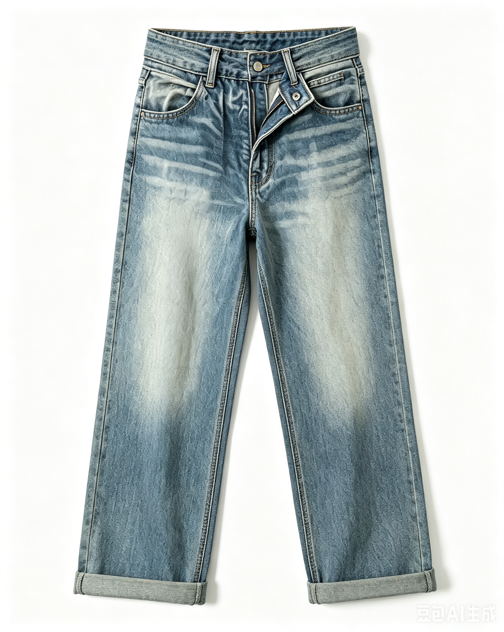 Washed Blue Jeans