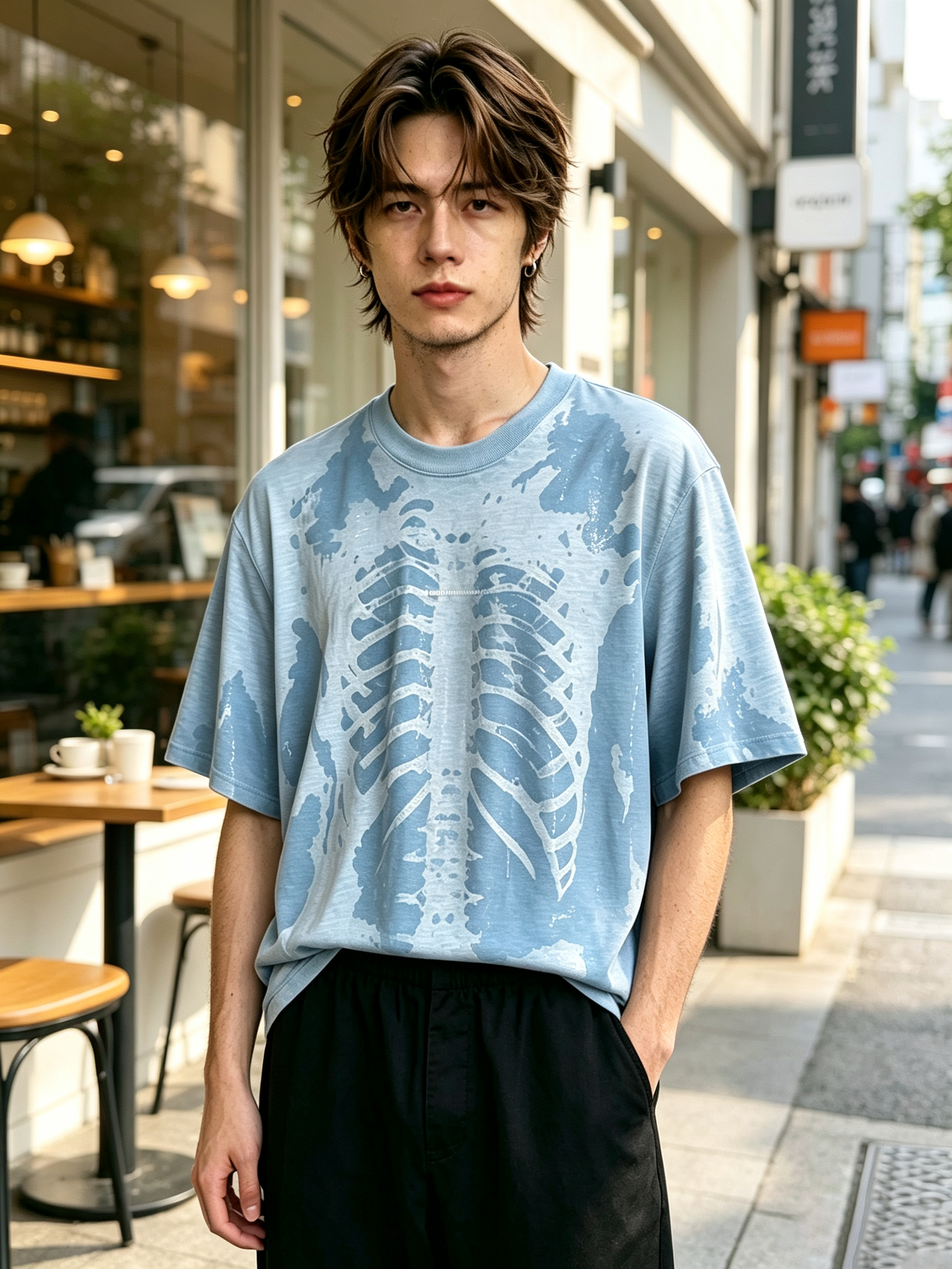 Water-Reactive Skeleton T-shirt
