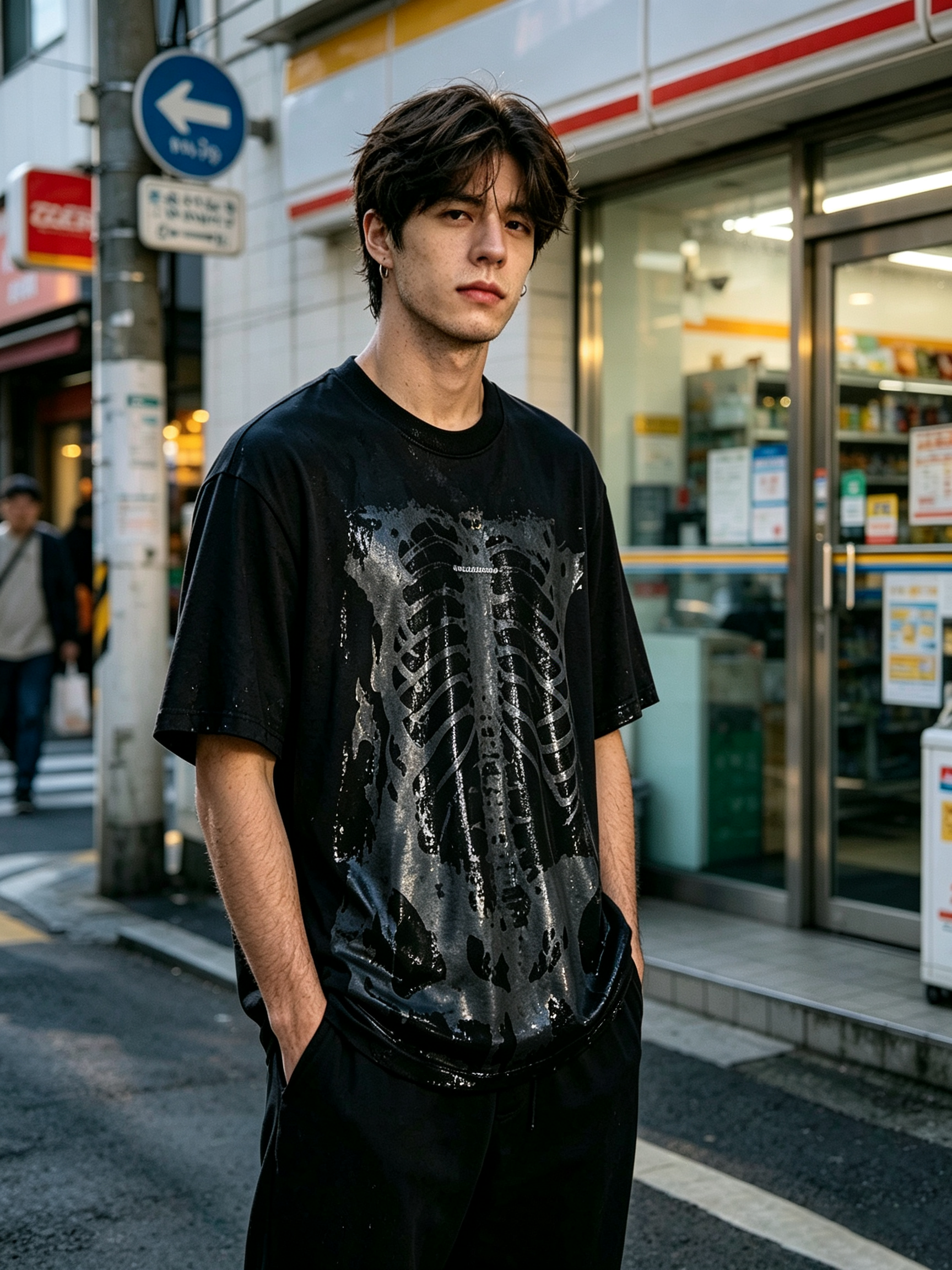 Water-Reactive Skeleton T-shirt