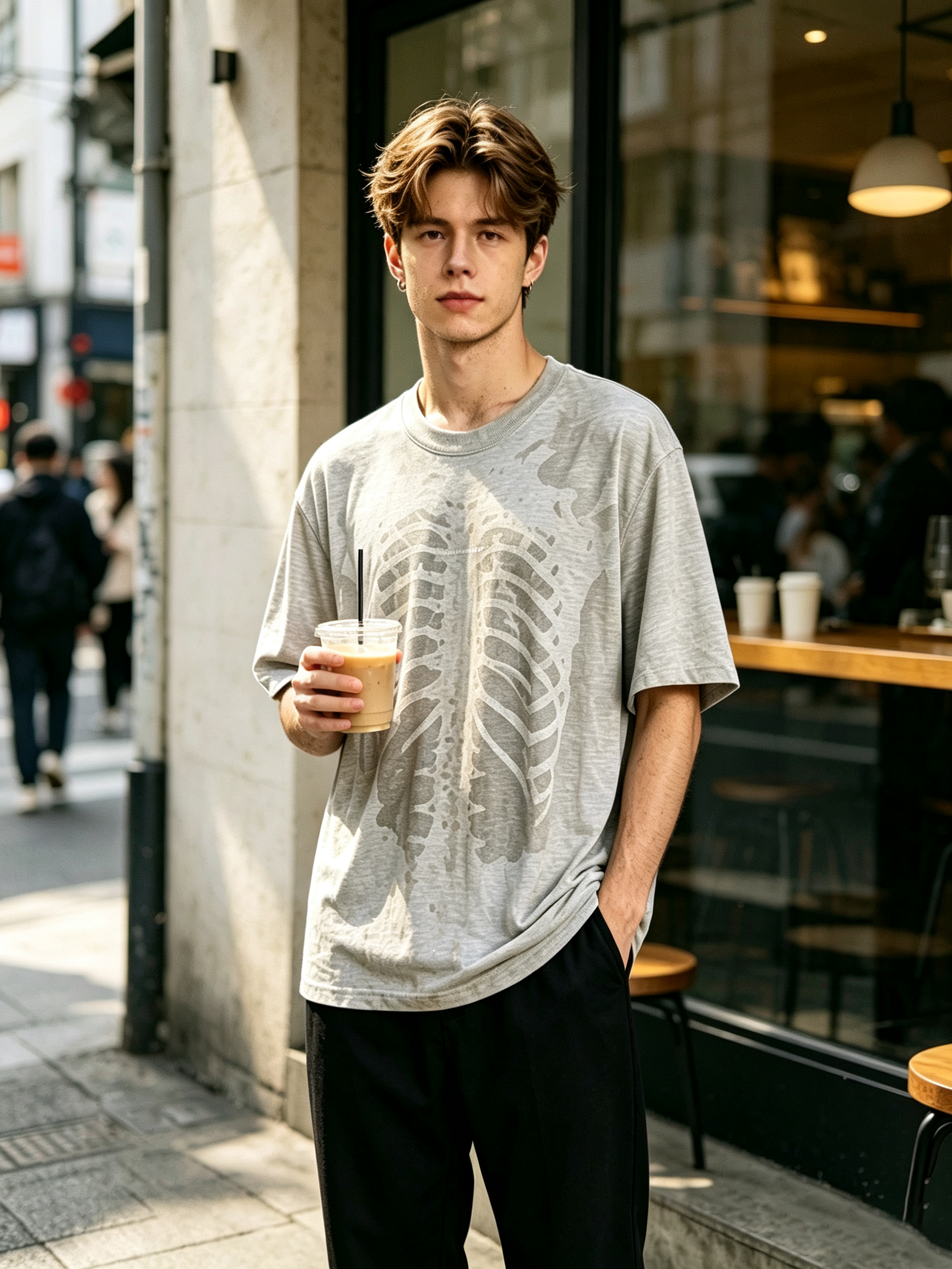 Water-Reactive Skeleton T-shirt