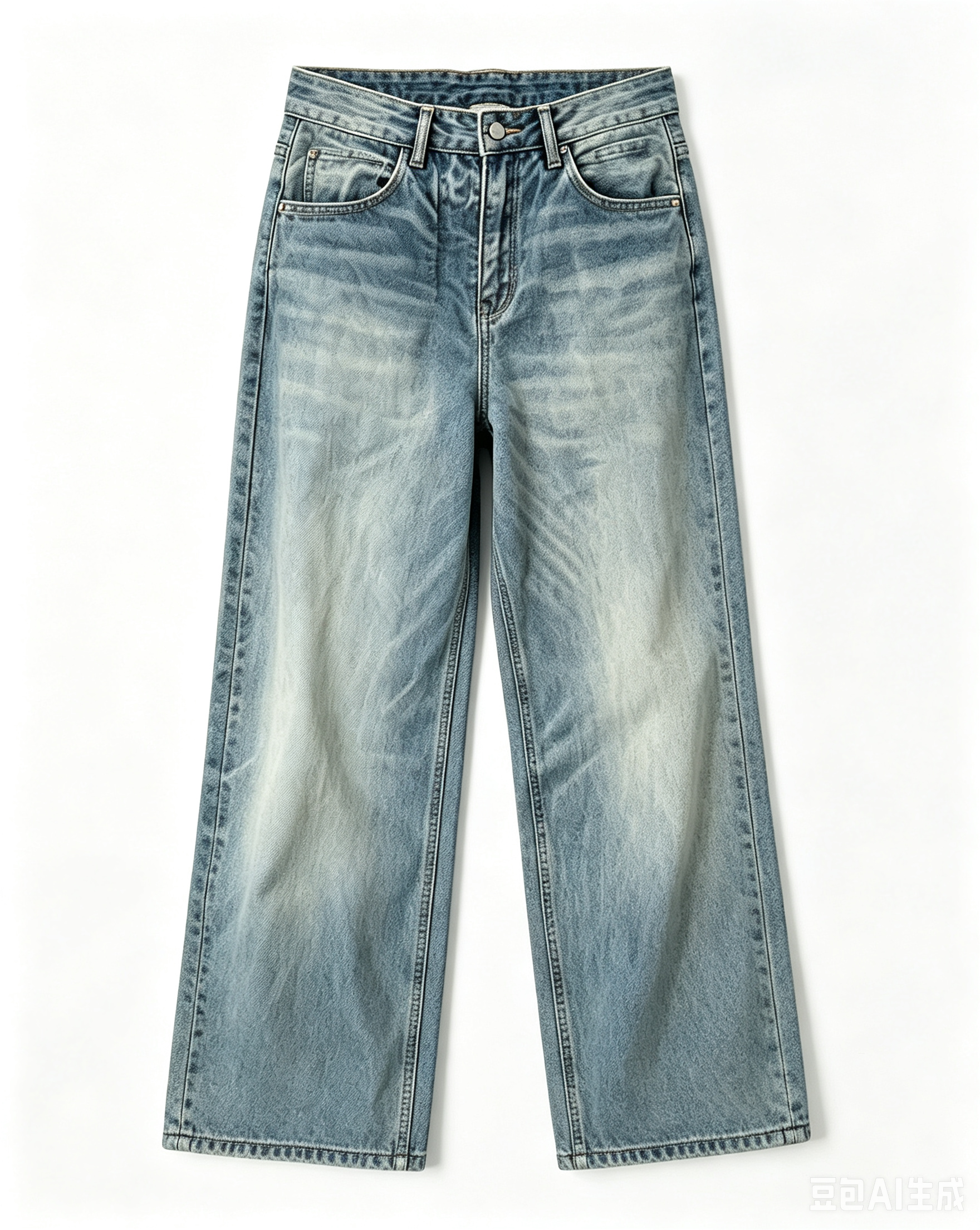 Washed Blue Jeans