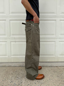 Rivet Multi-Pocket Wide Leg Cargo Pants