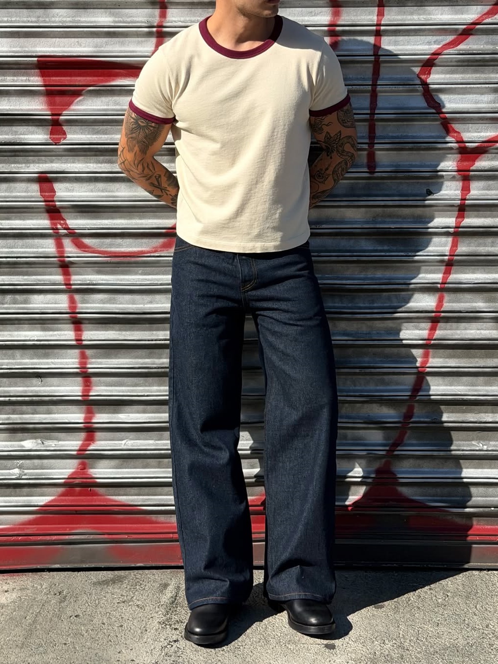 TOKYO RAW STRAIGHT-WIDE JEANS