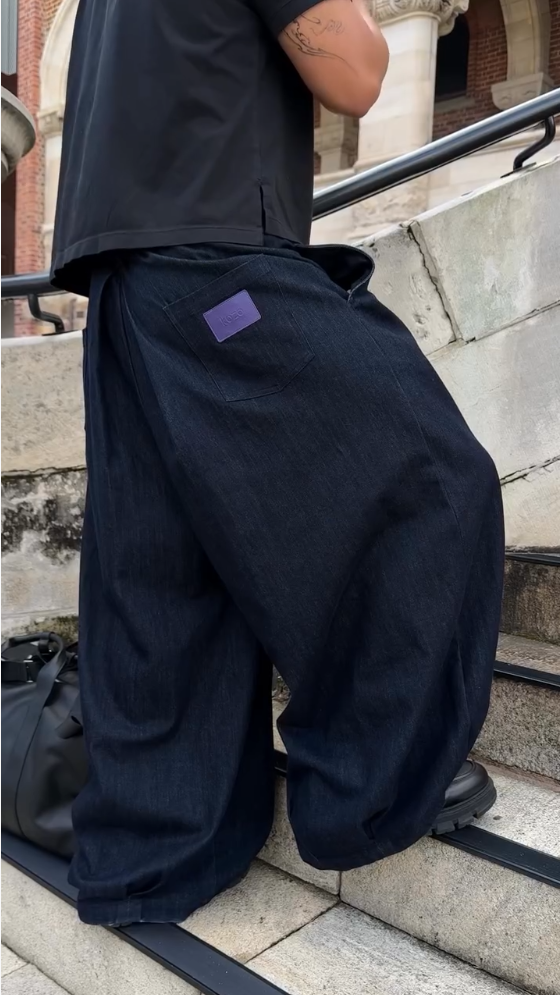 Men’s Oversized Balloon Fit Denim Pants