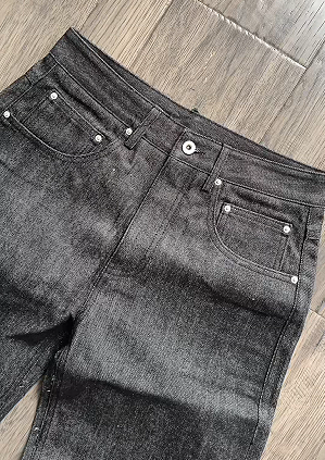 Fishbone Adjust Raw Denim Flare Pants