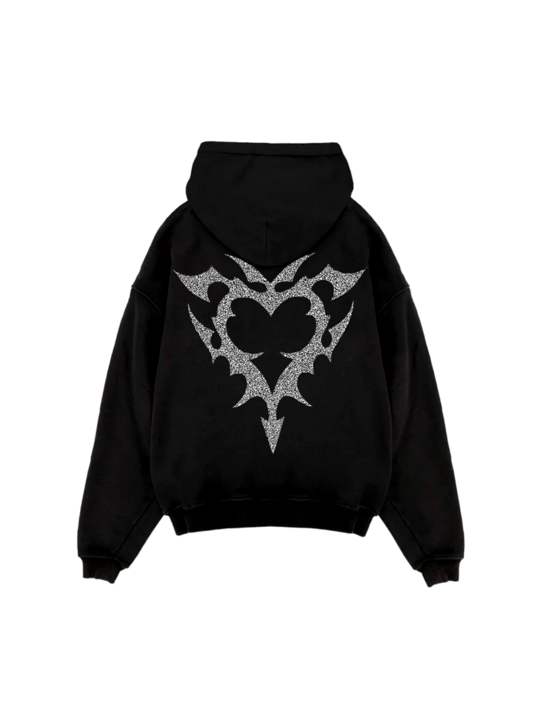 HEART RHINESTONE HOODIE