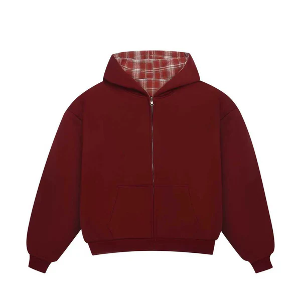 REVERSIBLE DOUBLE HOOD ZIP-HOODIE