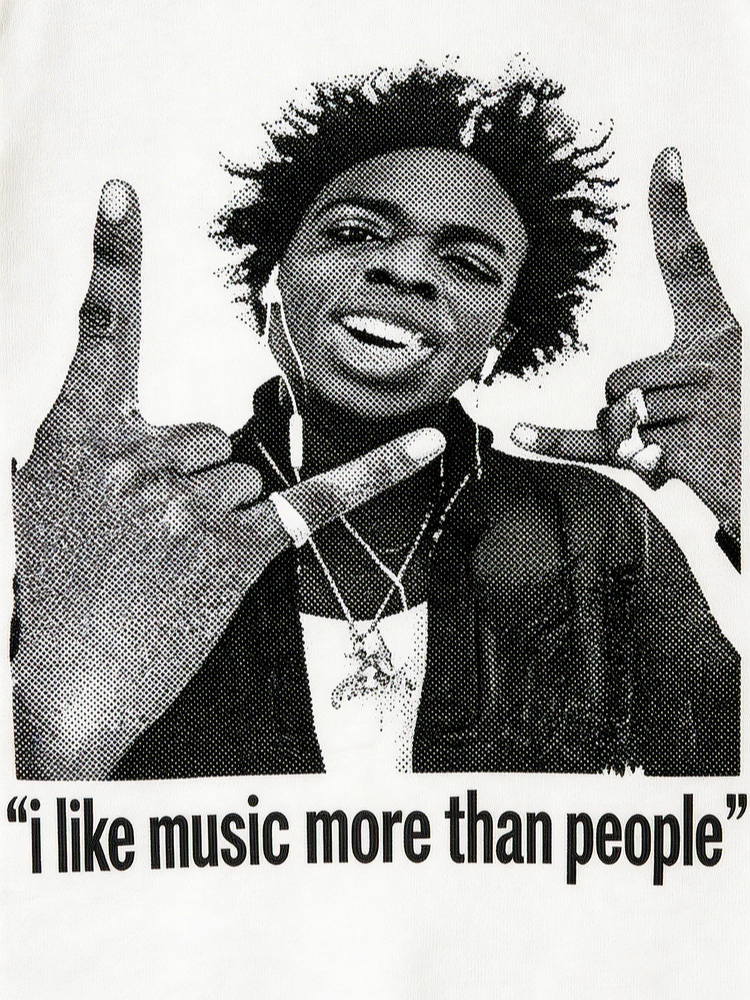 "MUSIC OVER PEOPLE" GRAPHIC TEE