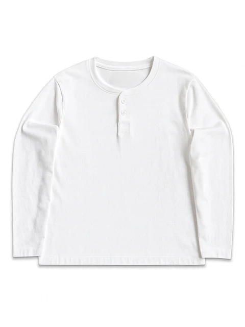 CROP MUSCLE TEE | HENLEY LONG SLEEVE