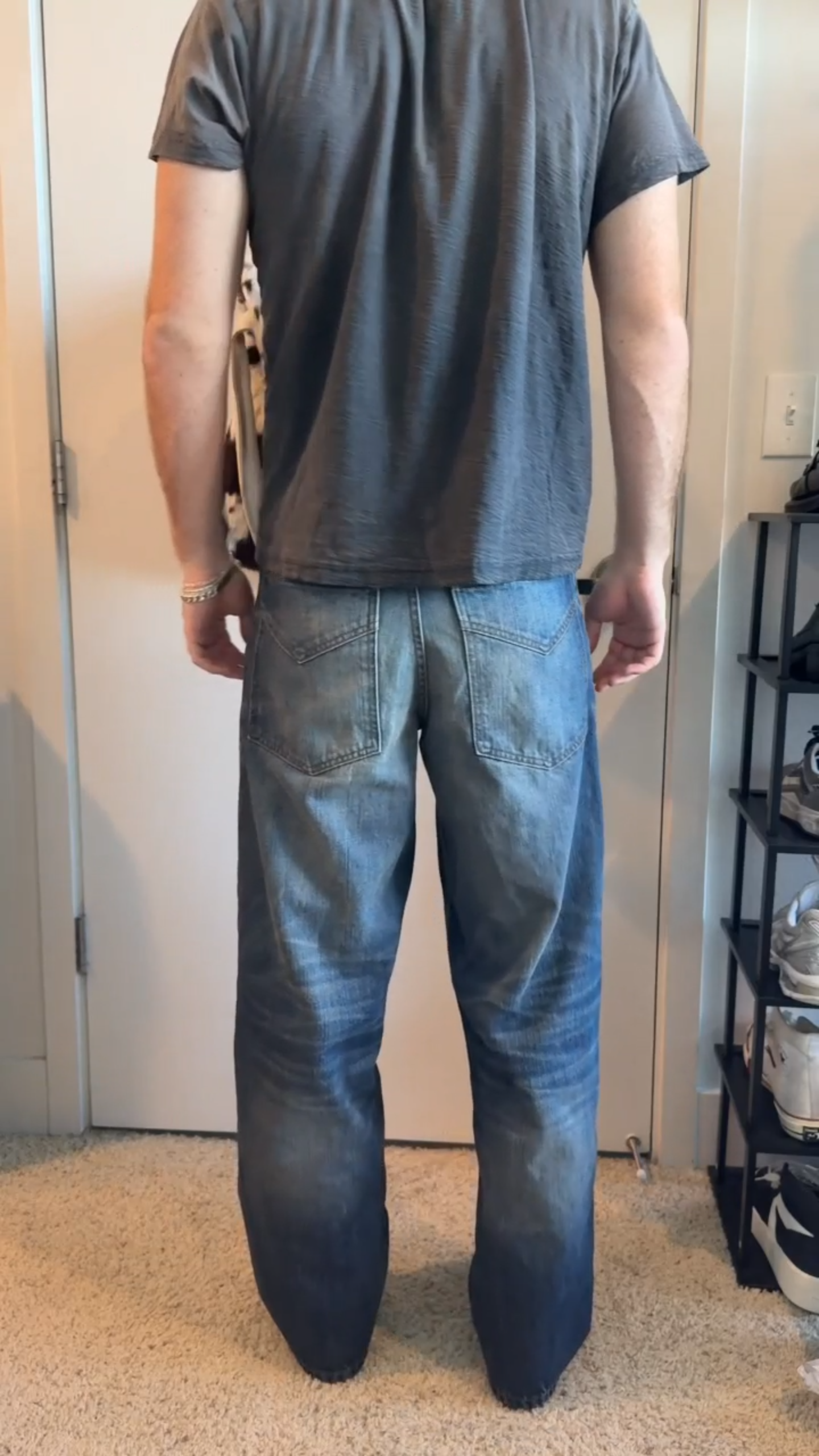 VINTAGE WASHED WIDE-LEG DENIM