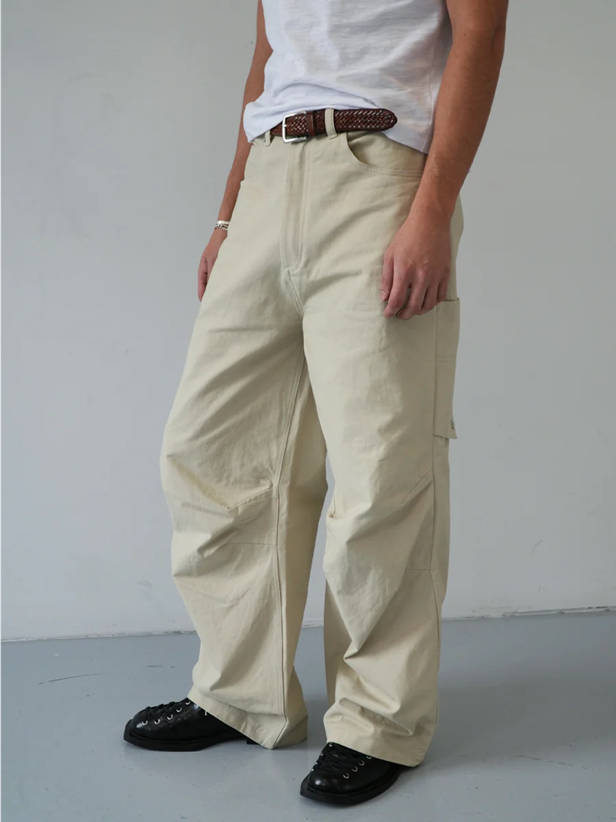 TAN TWILL CARPENTER TROUSERS