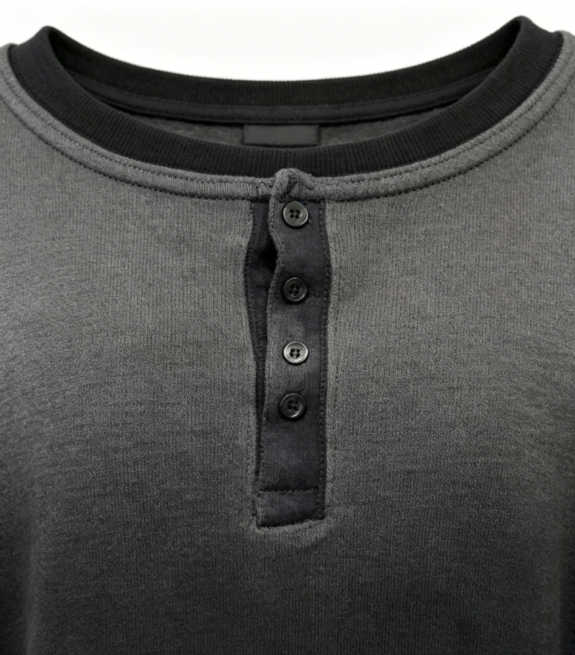 Ombre Placket Henley Textured Top