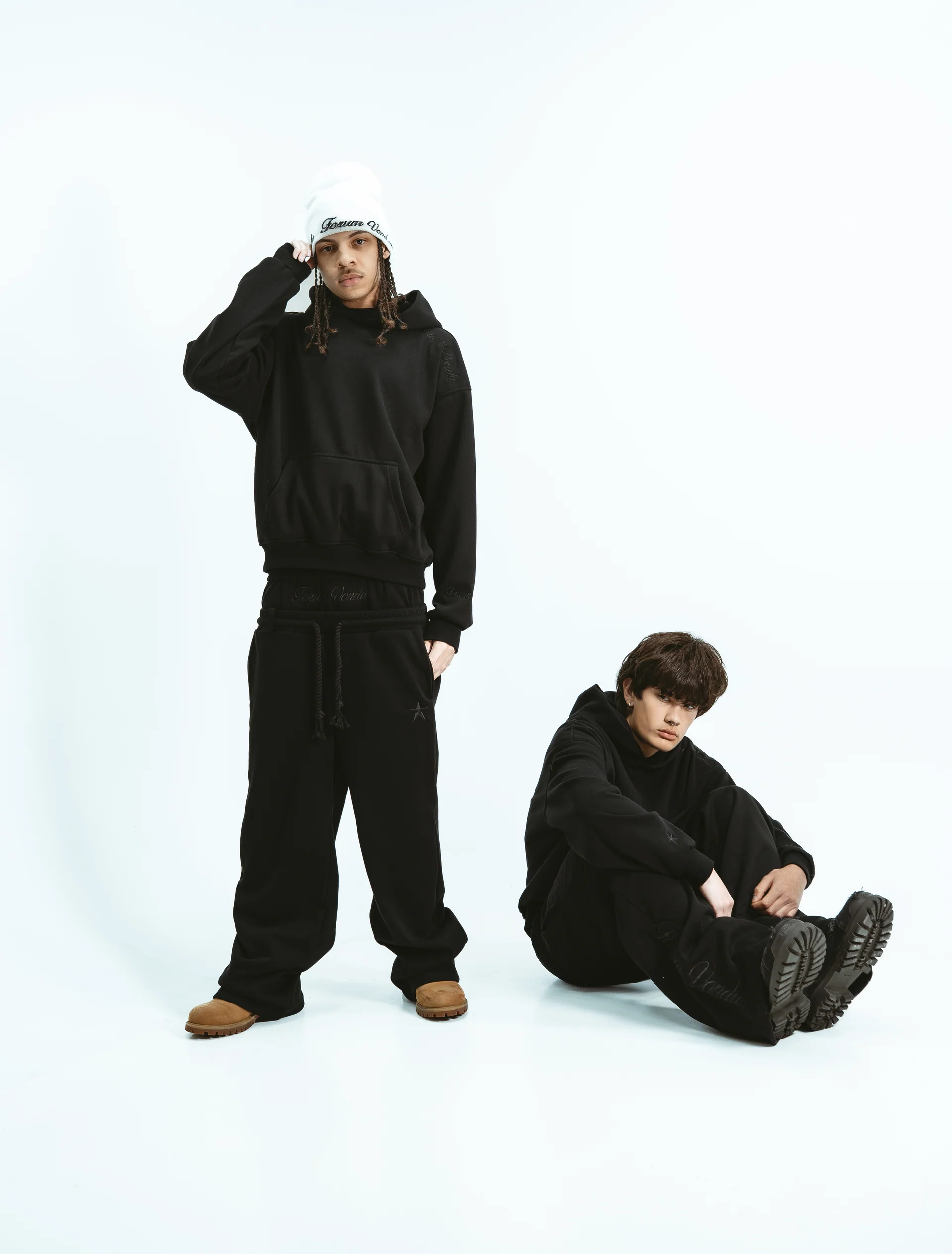 Double drawstring sweatpants