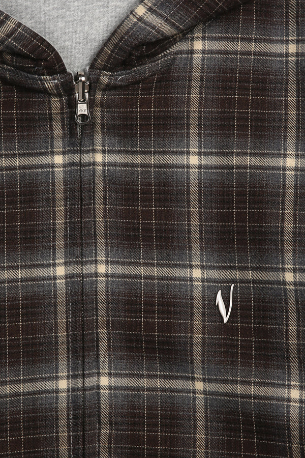 REVERSIBLE DOUBLE HOOD ZIP-HOODIE