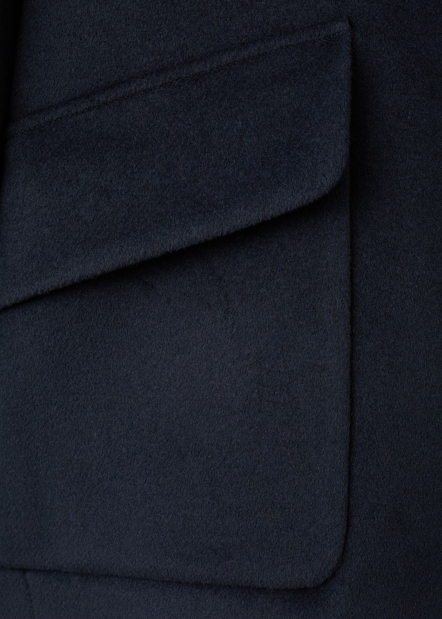 WOOL FUNNEL-NECK COAT