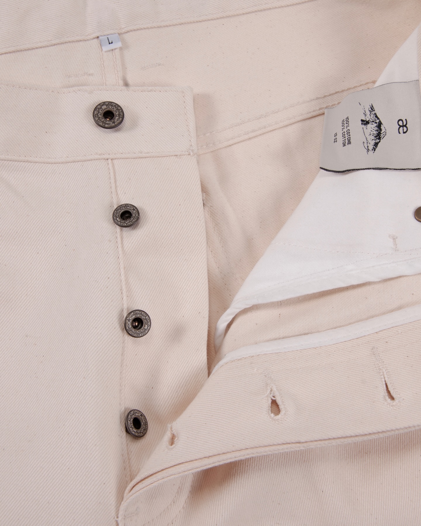 Off White Wide Leg Denim Jeans