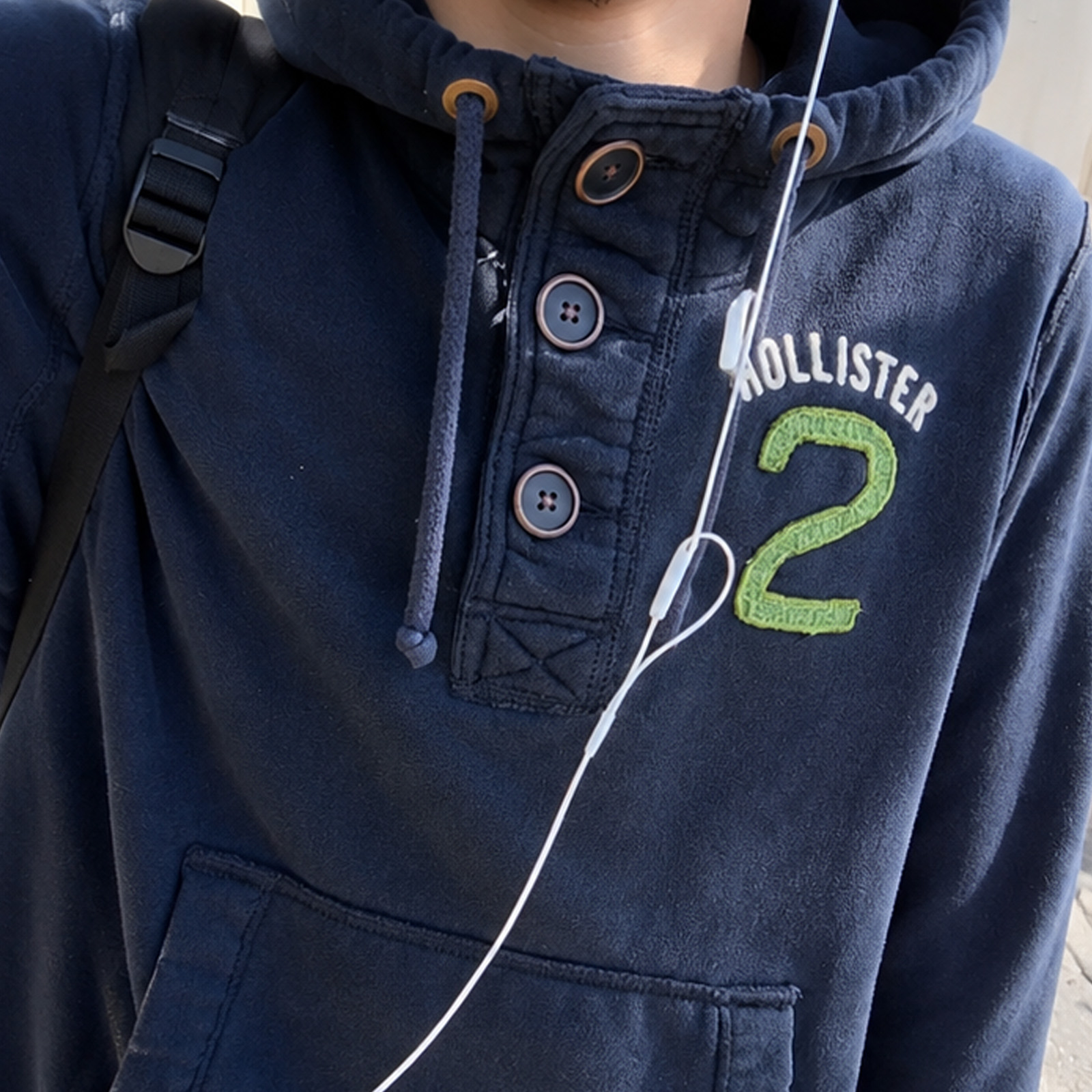 Button Placket Hoodie