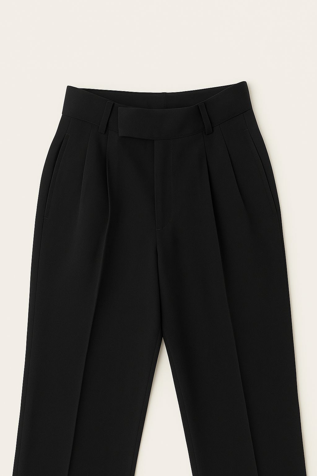 STRAIGHT FIT SINGLE PLEATED TROUSER